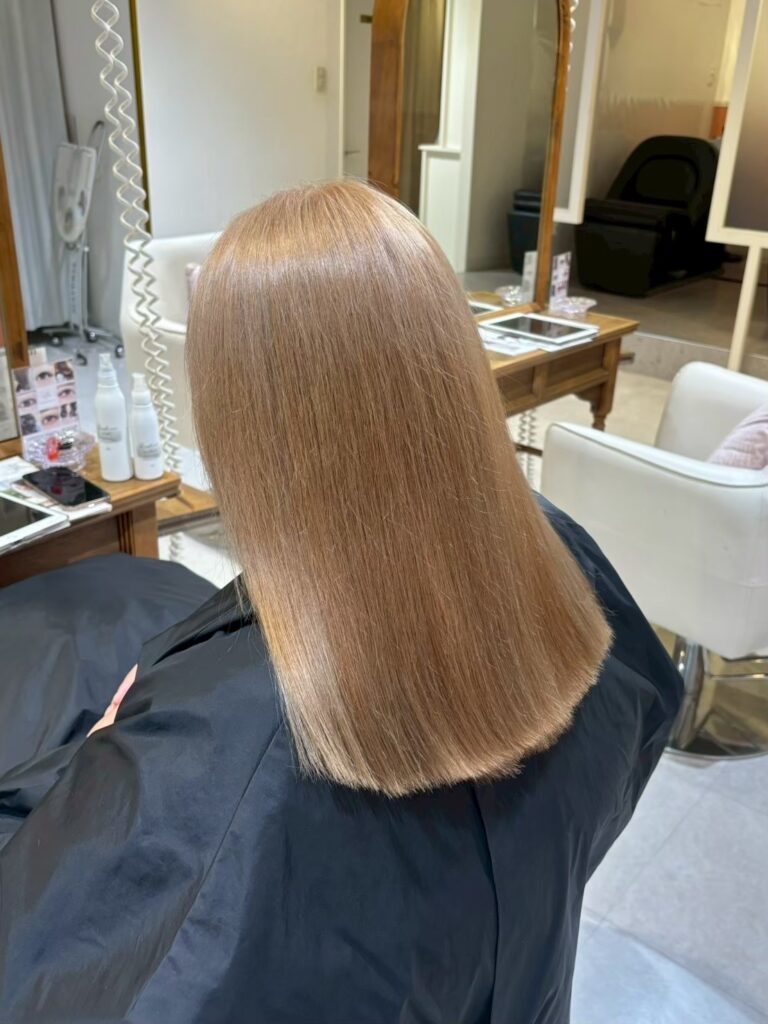 【Chihiro】ダメージ少なめブリーチでつくる透け髪