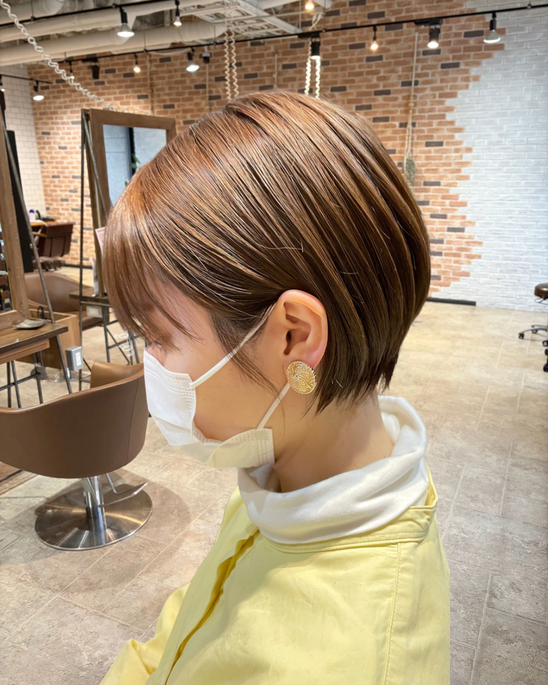 大人可愛い小顔ショートカット