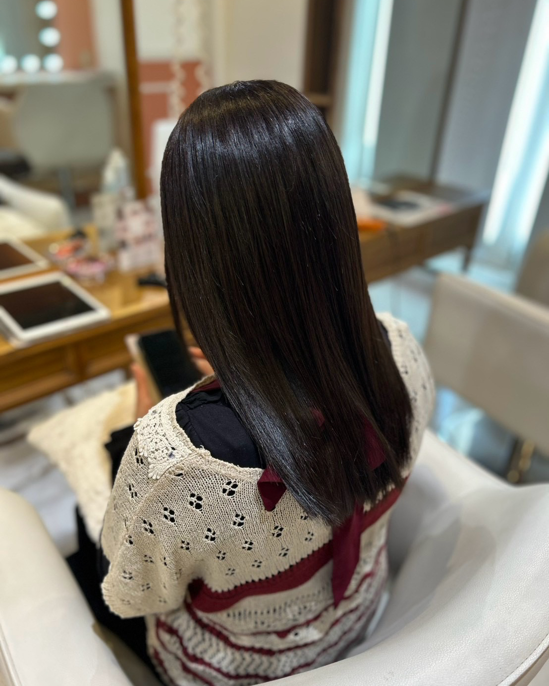 朝のスタイリングが楽になる髪質改善♪